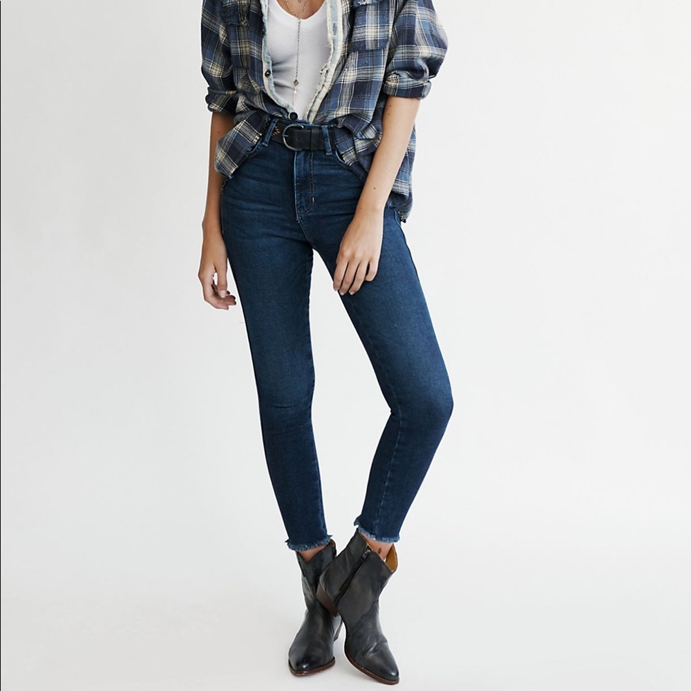 Free People Raw High Rise Jegging